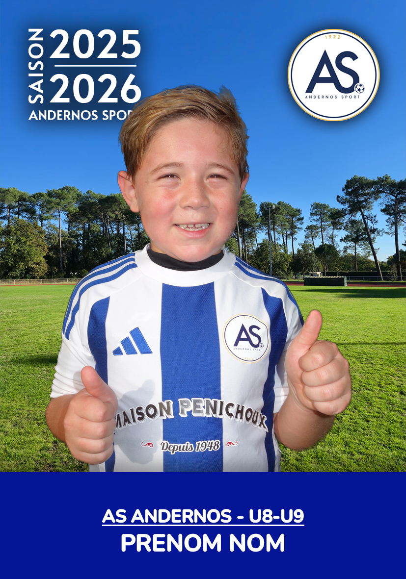 as-andernos-u8-u9 - photo portrait joueur a gironde